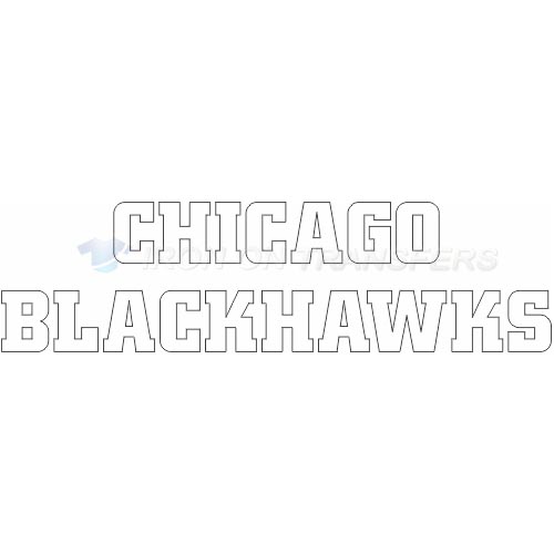 Chicago Blackhawks Iron-on Stickers (Heat Transfers)NO.115